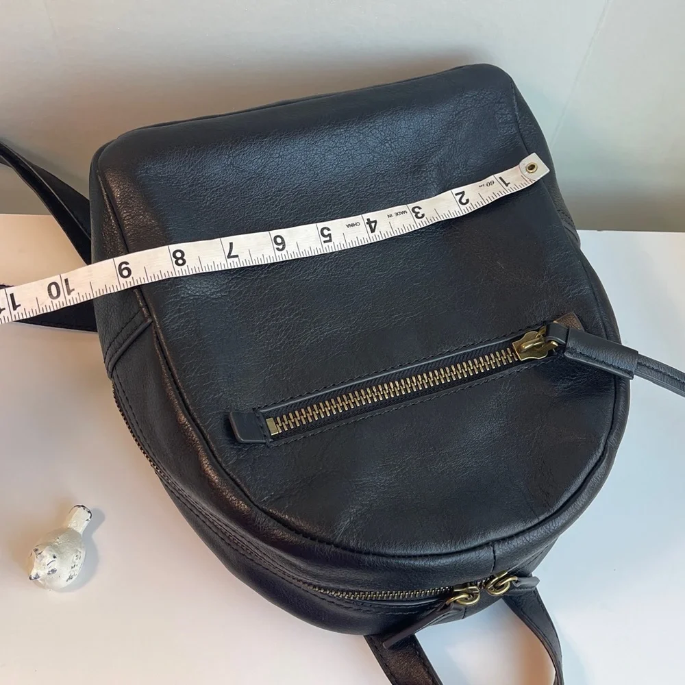 Fossil Black Genuine Leather Backpack